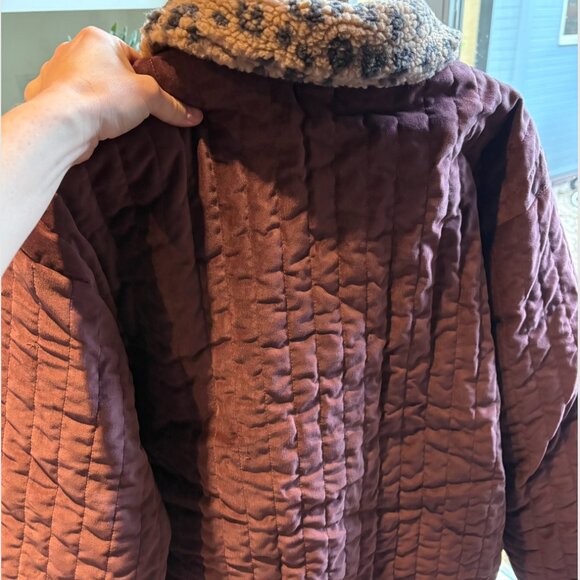 Marlot Paris - Filippa Velvet Coat - Plum - Picture 7 of 7